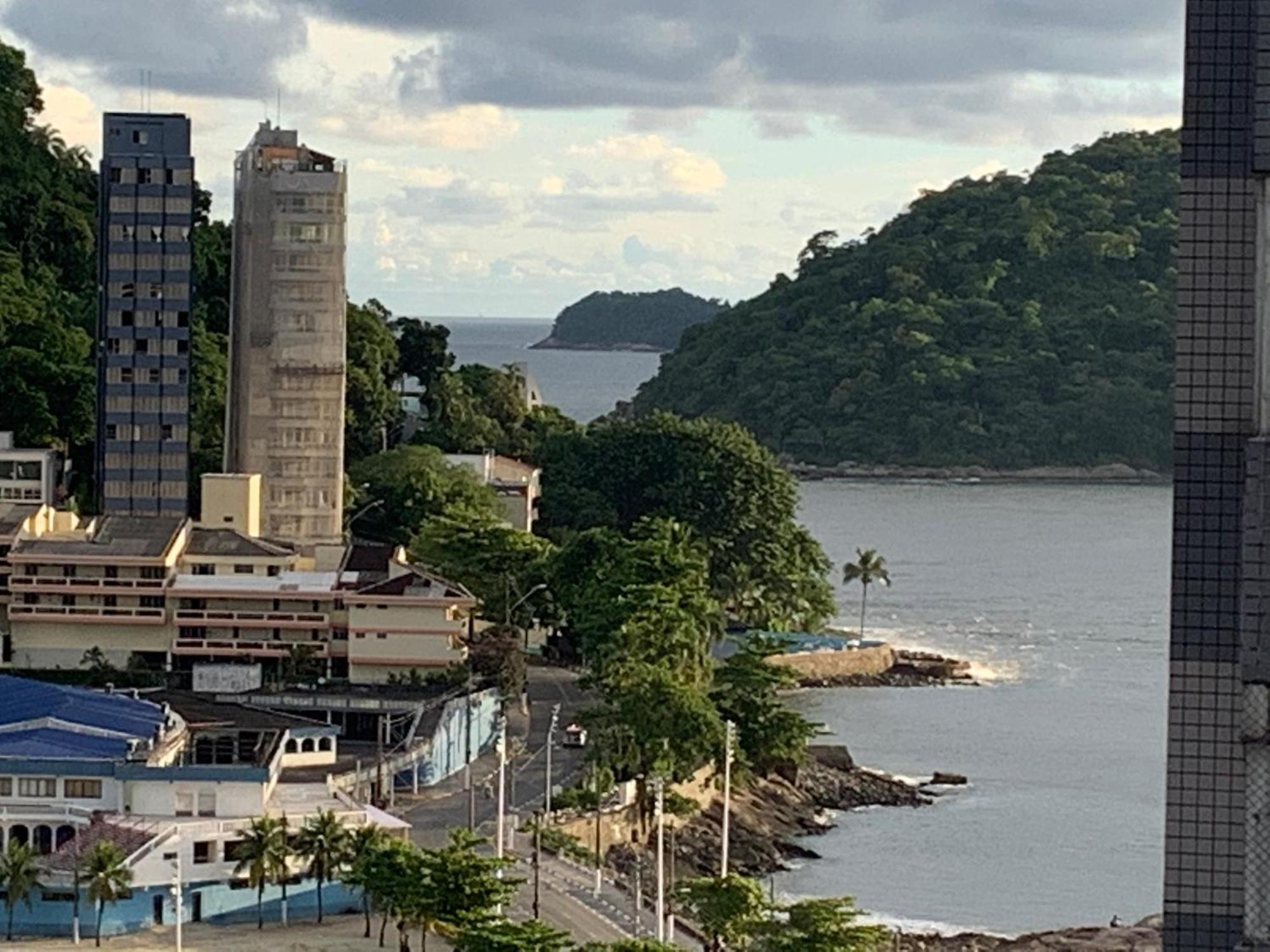 Apto Antigo Frente Mar Para Alugar Lejlighed São Vicente Eksteriør billede